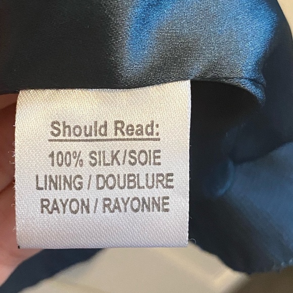 Parker Silk Navy Sequin Open Blazer Fabulous Festive Glam Holiday Evening Jacket - Picture 9 of 14